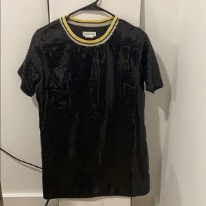 Lovers + Friends Black Sequin Dress